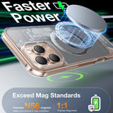 Husa pentru iPhone 16 Pro, Torras Pstand MagSafe, transparenta