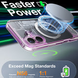 Husa pentru iPhone 16 Plus, Torras Pstand MagSafe, transparenta