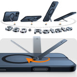 Husa pentru iPhone 16 Pro Max, Torras Pstand Spin MagSafe, negru