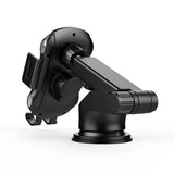 Suport auto Techsuit cu Incarcare Wireless Premium (CAPD032), pentru Bord, Parbriz, Grila ventilatie, 10W, negru