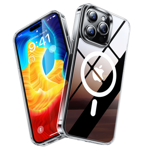 Husa pentru iPhone 15 Pro Max, Torras Diamond MagSafe Series, transparenta