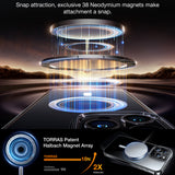 Husa pentru iPhone 15 Pro Max, Torras Diamond MagSafe Series, transparenta