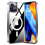 Husa pentru iPhone 15, Torras Diamond MagSafe Series, transparenta
