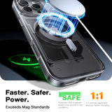 Husa pentru iPhone 16 Pro, Torras Diamond MagSafe Series, transparenta