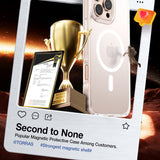 Husa pentru iPhone 16 Pro, Torras Diamond MagSafe Series, transparenta