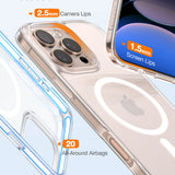 Husa pentru iPhone 16 Pro, Torras Diamond MagSafe Series, transparenta