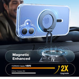 Husa pentru iPhone 16, Torras Diamond MagSafe Series, transparenta
