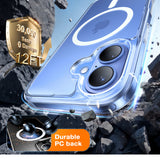 Husa pentru iPhone 16, Torras Diamond MagSafe Series, transparenta