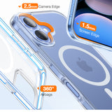 Husa pentru iPhone 16, Torras Diamond MagSafe Series, transparenta