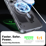 Husa pentru iPhone 16 Plus, Torras Diamond MagSafe Series, transparenta