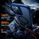 Husa pentru iPhone 15 Pro Max, Torras Guardian Magnetic Series, albastru
