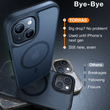 Husa pentru iPhone 15, Torras Guardian Magnetic Series, negru