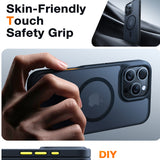 Husa pentru iPhone 16 Pro, Torras Guardian Magnetic Series, negru