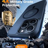 Husa pentru iPhone 16 Pro, Torras Guardian Magnetic Series, negru