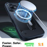 Husa pentru iPhone 16 Plus, Torras Guardian Magnetic Series, negru