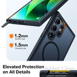 Husa pentru Samsung Galaxy S24 Ultra, Torras Guardian Magnetic Series, gri
