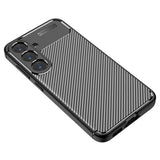 Husa pentru Samsung Galaxy S25, Techsuit CarbonFiber, negru