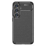 Husa pentru Samsung Galaxy S25, Techsuit CarbonFiber, negru