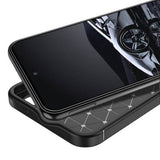 Husa pentru Samsung Galaxy S25, Techsuit CarbonFiber, negru