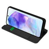 Husa pentru Samsung Galaxy A55 5G, Techsuit Magskin Book, negru