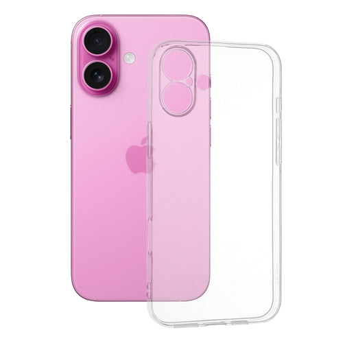 Husa pentru iPhone 16 Plus, Techsuit Clear Silicone, transparenta