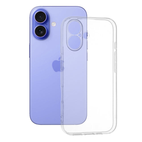 Husa pentru iPhone 16, Techsuit Clear Silicone, transparenta