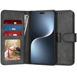 Husa pentru Honor Magic7 Pro, Techsuit Diary Book, negru