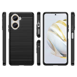 Husa pentru Huawei nova 10 SE, Techsuit Carbon Silicone, negru