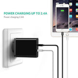 Cablu UGREEN de date (80823), USB to Lightning MFi, 2.4A, 2m, negru
