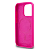 Husa pentru iPhone 15 Pro, Karl Lagerfeld Silicone MagSafe (KLHMP15LSKHPPLF), maro