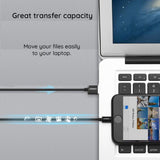Cablu UGREEN de date (80823), USB to Lightning MFi, 2.4A, 2m, negru