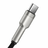 Cablu Baseus de date Cafule Series Metal (CAKF000101), USB to Type-C Incarcare rapida, 66W, 6A, 1m, negru