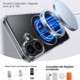 Husa pentru iPhone 16, Torras Ostand Pro MagSafe Series, transparenta
