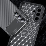 Husa pentru Samsung Galaxy A36 5G, Techsuit CarbonFiber, negru