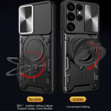 Husa pentru Samsung Galaxy S25 Ultra, Techsuit CamGuard Pro, albastru