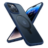 Husa pentru iPhone 15 Pro Max, Torras Ostand MagSafe Series, albastru