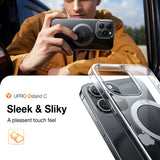 Husa pentru iPhone 15 Pro Max, Torras Ostand MagSafe Series, transparenta