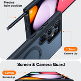Husa pentru Samsung Galaxy S24 Ultra, Torras Ostand Spin MagSafe Series, mov