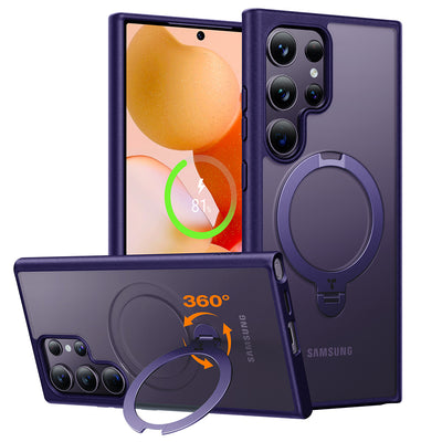 Husa pentru Samsung Galaxy S24 Ultra, Torras Ostand Spin MagSafe Series, mov