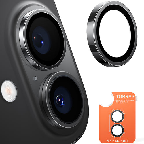Folie de protectie pentru iPhone 16, Torras Lensguard Camera Protector