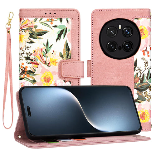 Husa pentru Honor Magic7 Pro, Techsuit FlipCraft, roz