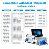 Stylus pen Techsuit (F97), pentru Microsoft Surface, Active, Type-C, Respingere palma, Side Adsorption, 90mAh, 5V, 0.2A, negru