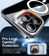 Husa pentru iPhone 15 Pro, Torras Lstand MagSafe, transparenta