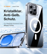 Husa pentru iPhone 15 Pro, Torras Lstand MagSafe, transparenta