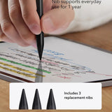 Stylus pen ESR (6C00107), pentru iPad, Magnetic Attachment, Bluetooth, Type-C, Respingere palma, Tilt Sensitivity, alb