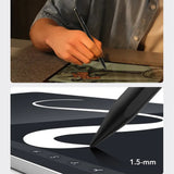 Stylus pen ESR (6C00107), pentru iPad, Magnetic Attachment, Bluetooth, Type-C, Respingere palma, Tilt Sensitivity, alb