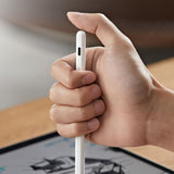 Stylus pen ESR (6C00107), pentru iPad, Magnetic Attachment, Bluetooth, Type-C, Respingere palma, Tilt Sensitivity, alb