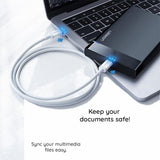 Cablu UGREEN de date US264 (60520), USB-C to Type-C PD60W, 3A, 2m, alb