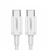 Cablu UGREEN de date US264 (60520), USB-C to Type-C PD60W, 3A, 2m, alb
