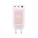 Incarcator retea Havit (UC260 EU), 2x USB-C, USB, 65W, roz